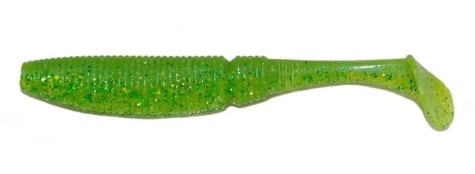 Sakura Slit Shad Pro 2" 20шт #055 Chost Lime Chart фото