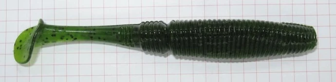 Sakura Slit Shad 4" 8шт #020 Watermelon w/Pepper фото