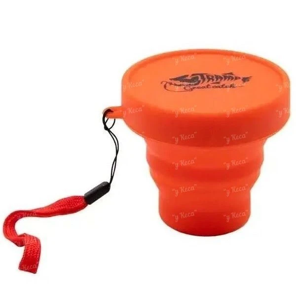 Стакан Tramp складаний силіконовий з кришкою 180мл UTRC-083-orange фото