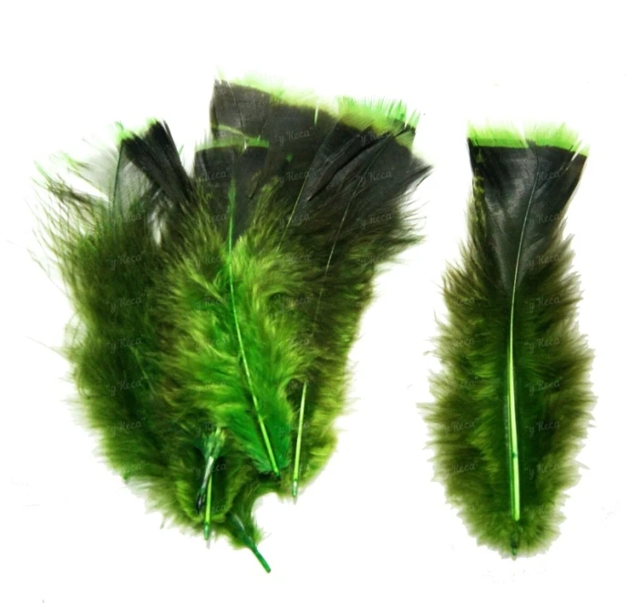 Перо индюка покровное Strike Blanket Turkey Feathers Dark Green  фото