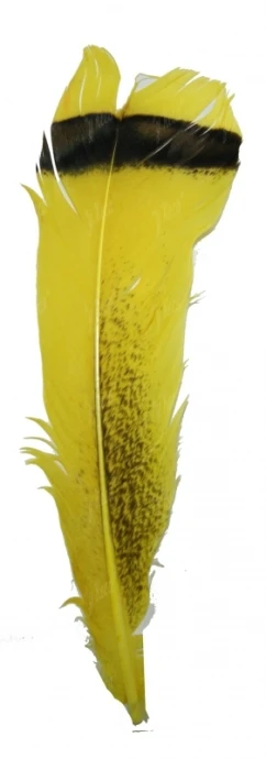 Перо індика хвостове Strike Turkey Tail Feathers Yellow фото