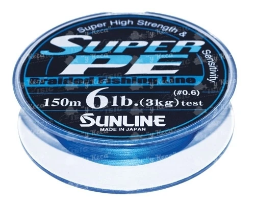 Sunline Super PE 06lb/3кг #0.6/0.128мм голубой фото