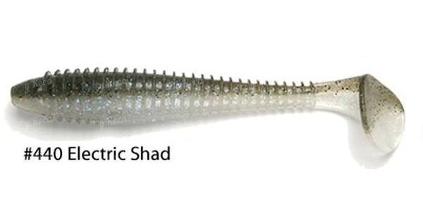 Силікон Keitech FAT Swing Impact 7.8" 440 Electric Shad 2шт фото