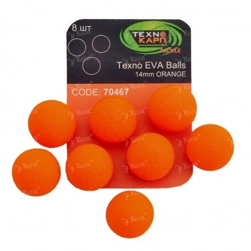 Бойлы искусственные Технокарп Texno Eva Pop-Up 14мм Orange фото