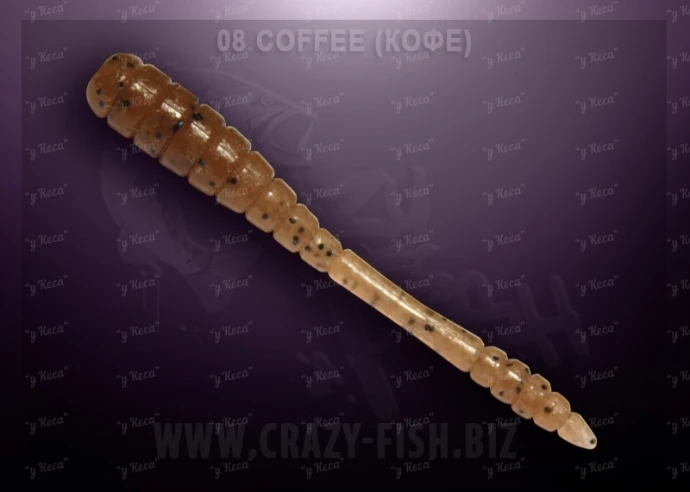 Crazy Fish Tipsy 5см 8шт #08 Coffee фото
