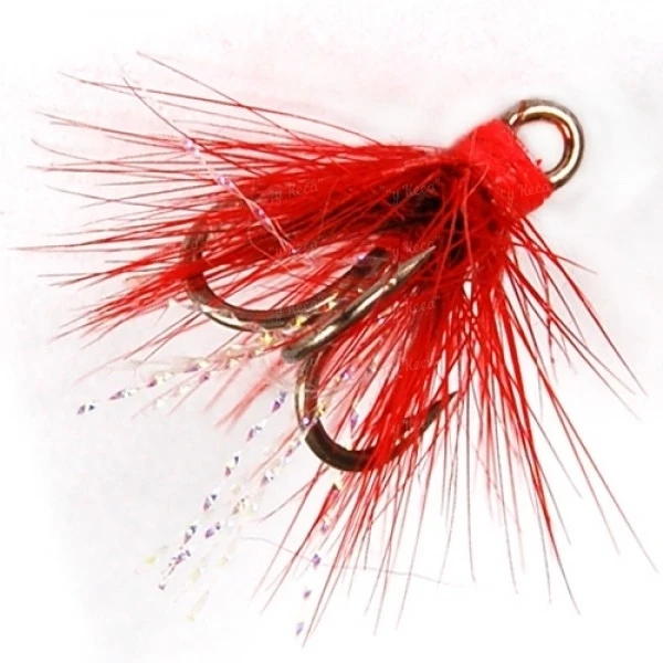 Тройник Treble Feather Mini Red TR024-10 фото