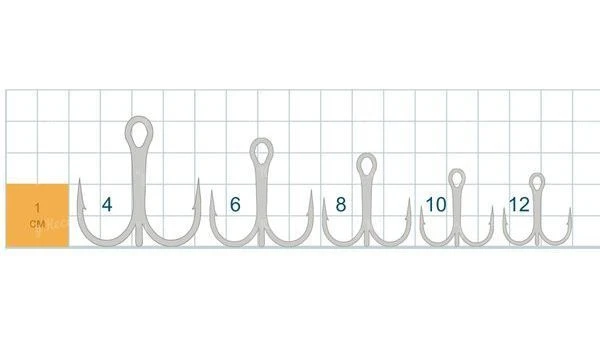 Тройник Gurza Round treble hook Ni K-2503 фото