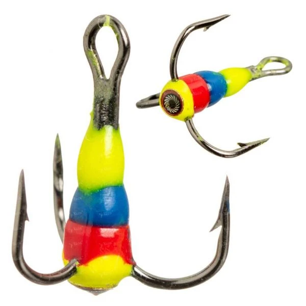 Тройник для зимней блесны Stream Mustad №08 3D глаз 105 фото