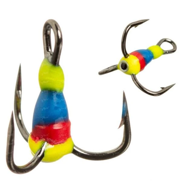 Тройник для зимней блесны Stream Mustad №14 3D глаз 105 фото