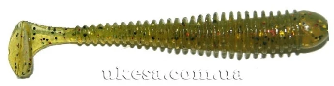 Виброхвост Crazy Fish Vibro Worm 5см 01 Olive фото