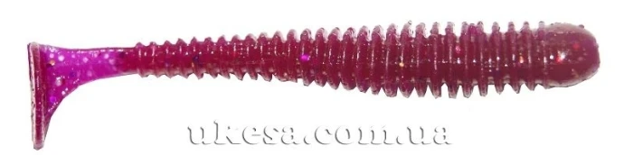 Виброхвост Crazy Fish Vibro Worm 5см 02 Lilac фото