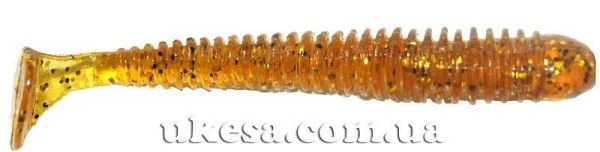 Виброхвост Crazy Fish Vibro Worm 3" 09 Caramel 7.5 см 5шт фото