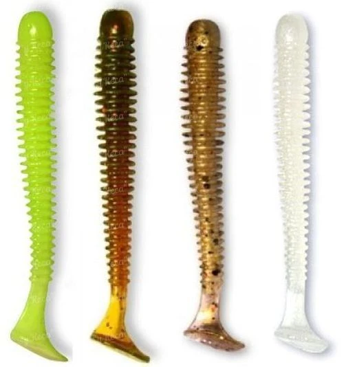 Виброхвост Crazy Fish Vibro Worm 5см Mix 25 фото