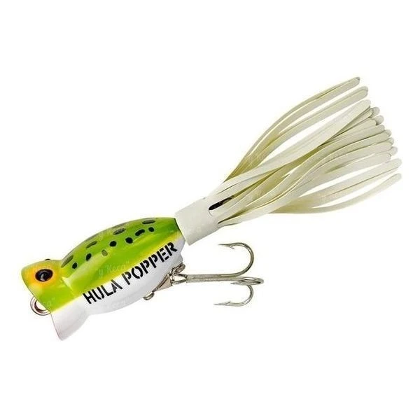 Воблер Arbogast Hula Popper 31F G730 06-Frog-White Belly фото