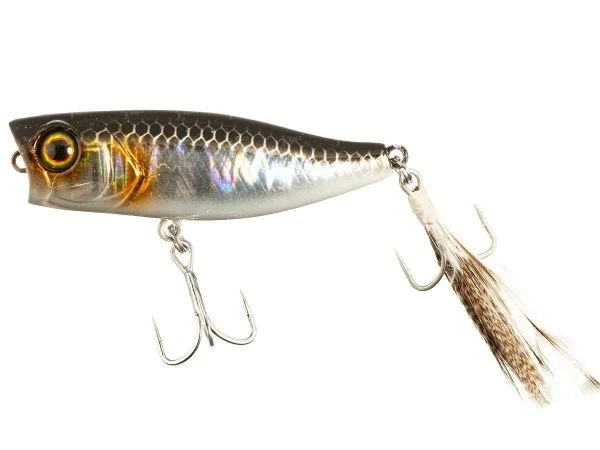 Воблер Jackall Chubby Popper 42F HL Silver-Black фото