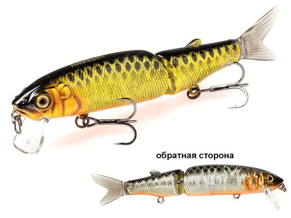 Воблер Jackall Magallon-113Sp HL Gold Silver Black 0.5-1m 13.7g фото