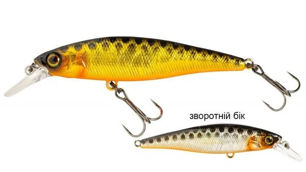 Воблер Jackall Squad Minnow 65Sp HL Gold-Silver Black фото