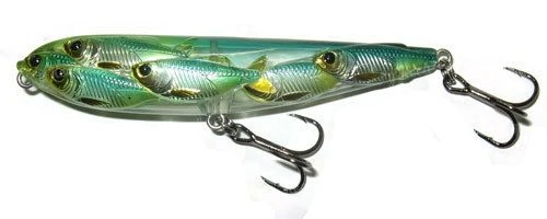 Воблер LiveTarget Yearling BaitBall Walking Bait 90F 817 Blue-Chartreuse Shad фото
