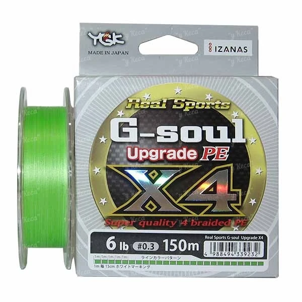 Шнур YGK G-Soul x4 Upgrade PE 100м #0.25 max 5lb фото