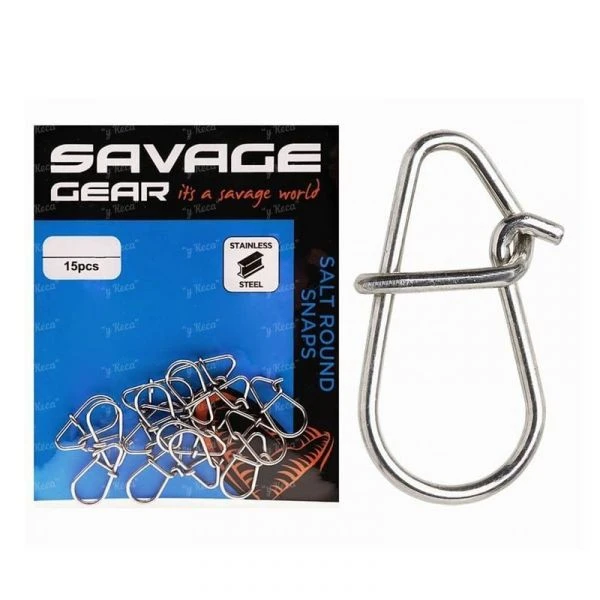 Застібка Savage Gear Salt Round Snaps XXS 15шт фото