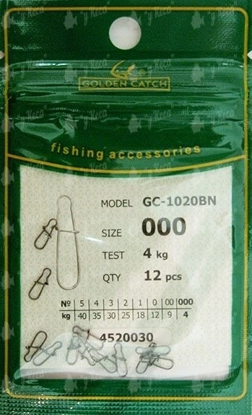 Застежка Golden Catch 1020BN №2 12шт американка фото