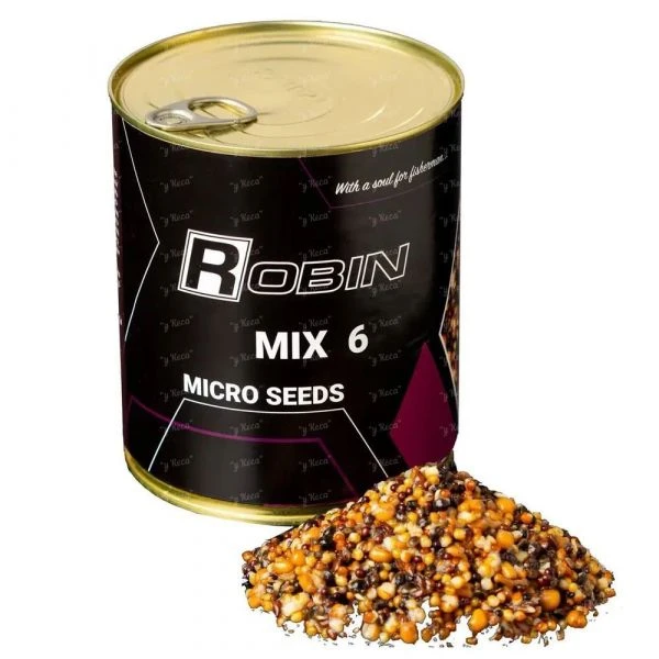 Зерновий мікс Robin 900мл ж/б MIX-6 Micro Seeds фото