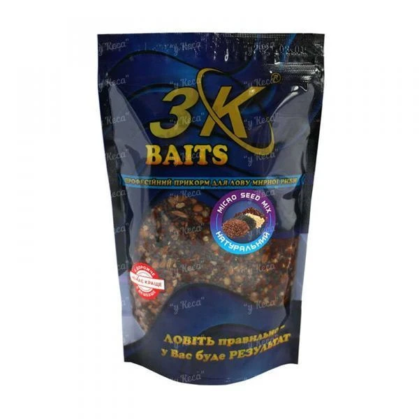 Зерновой микс 3KBaits 0.5кг Micro Seed Mix Натуральний фото