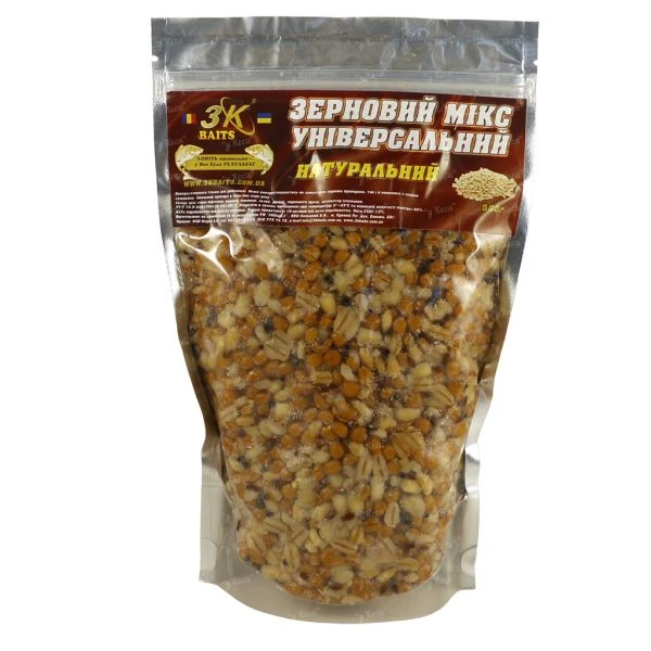 Зерновий мікс 3KBaits Універсальний 0.5 кг Мед фото